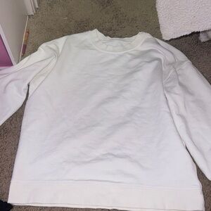 lululemon athletica White Crewneck Sweater